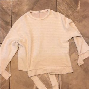 ZARA RAW HEM SWEATER